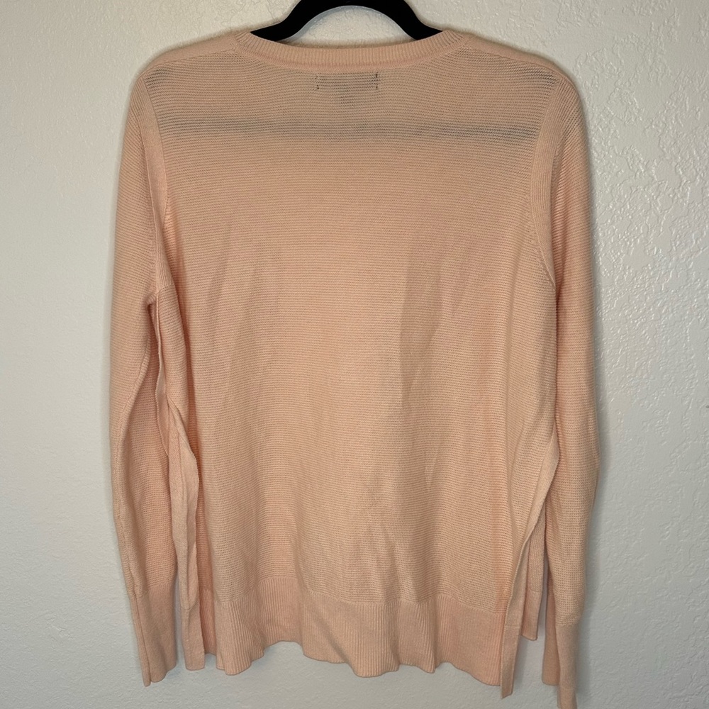 Banana Republic Pima Cotton Cashmere Pink Soft Long Sleeved Shirt Size Large - Picture 6 of 7